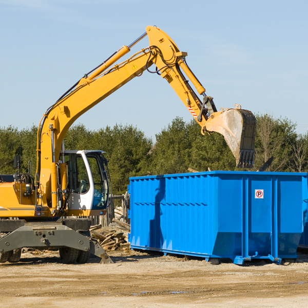 are there any restrictions on where a residential dumpster can be placed in St Catharine KY